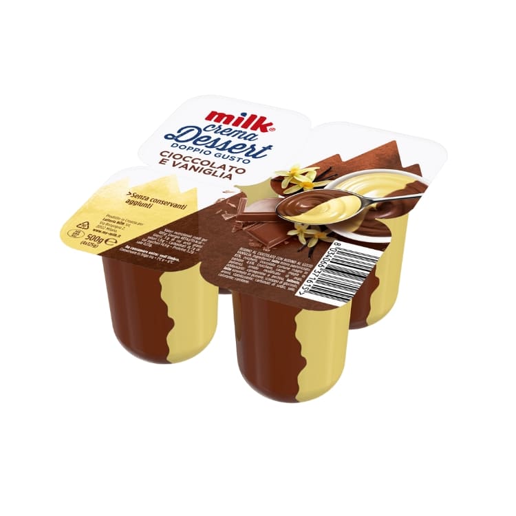 Image of Milk Chocolate &#038; Vanilla Cream Dessert- 4x125g