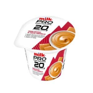 milk pro high protein caramel dessert