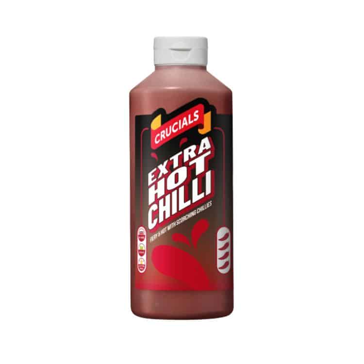 Image of Crucials Extra Hot Chilli Sauce &#8211;  1 Ltr