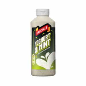 crucials yoghurt and mint sauce