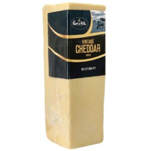 Fior Di Vita Vintage Cheddar Cheese Block.