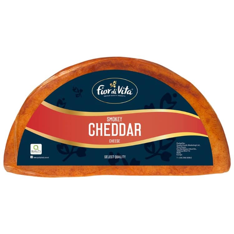Image of Fior Di Vita Smokey Cheddar Half Moon – 1.2Kg